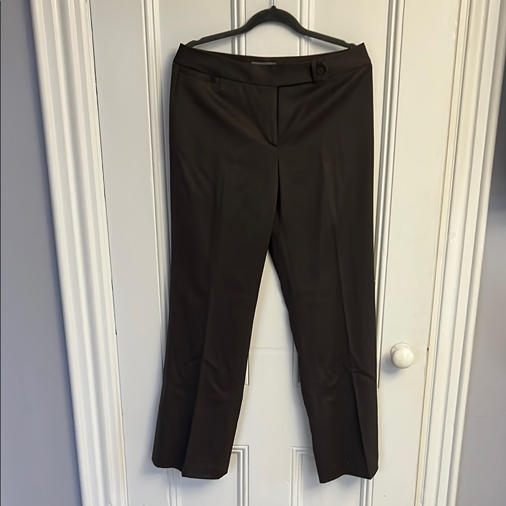 Ann Taylor Brown Trousers Classic Straight-Leg
